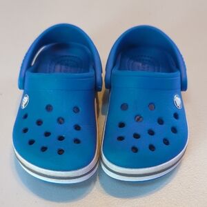 Crocs, Blue Sandals. Sz 6 (Baby/Toddler)